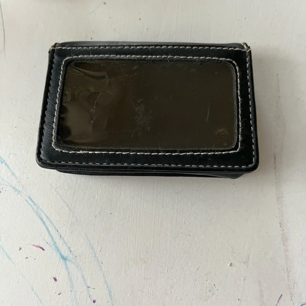 Franklin Covey Black Leather Card Holder